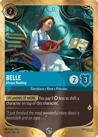 Belle - Always Reading — Disney Lorcana Promo Cards