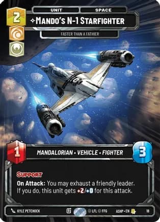 Mando's N-1 Starfighter - Faster than a Fathier — Ashes of the Empire - Weekly Play Promos