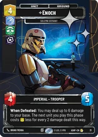 Enoch - Solemn Servant (Foil) — Ashes of the Empire - Weekly Play Promos