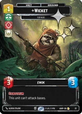Wicket - Yub Nub! (Foil) — Ashes of the Empire - Weekly Play Promos