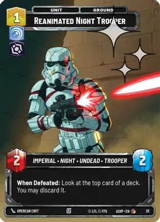 Reanimated Night Trooper (Foil) — Ashes of the Empire - Weekly Play Promos