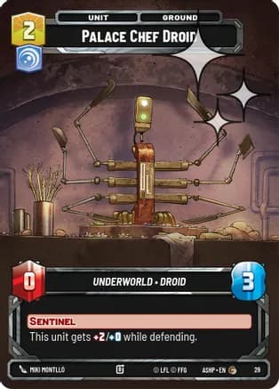 Palace Chef Droid (Foil) — Ashes of the Empire - Weekly Play Promos