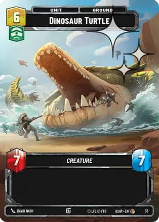 Dinosaur Turtle (Foil) — Ashes of the Empire - Weekly Play Promos