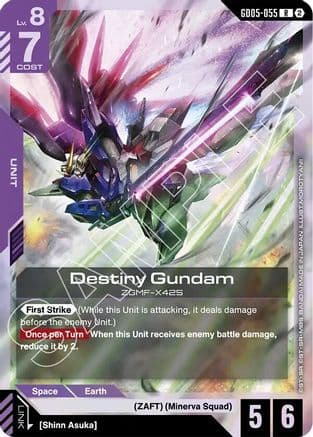 Destiny Gundam — Freedom Ascension Gundam Card Game card by Shinn Asuka