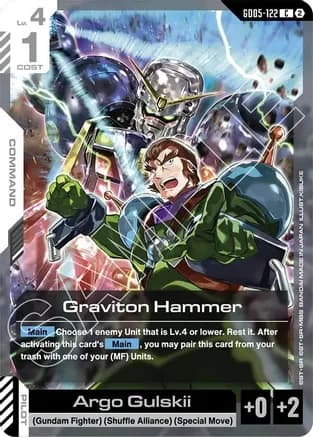 Graviton Hammer — Freedom Ascension Gundam Card Game card by [Argo Gulskii]