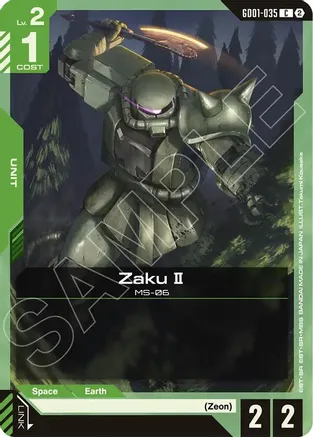Zaku II — Deck Build Box Freedom Ascension
