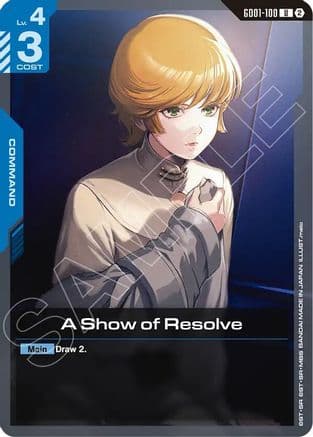 A Show of Resolve