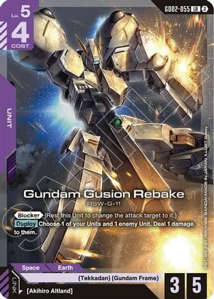 Gundam Gusion Rebake — Deck Build Box Freedom Ascension