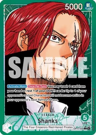 Shanks (020) (Alternate Art) — The World's Strongest Warriors
