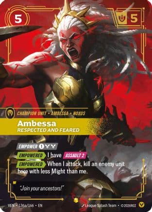 Ambessa, Respected and Feared (Alternate Art) — Vendetta
