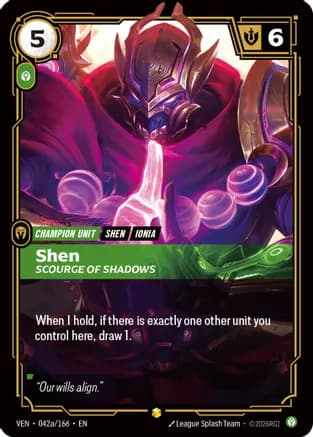 Shen, Scourge of Shadows (Alternate Art) — Vendetta