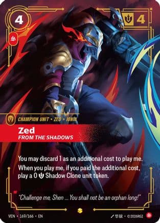 Zed, From the Shadows (Overnumbered) — Vendetta