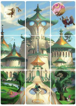 Archazia's Island Puzzle Insert (Set of 9) (Version 1 of 2) — Archazia's Island