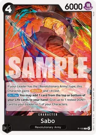 Sabo (P-105) — Starter Deck 35: RED/BLACK Sabo