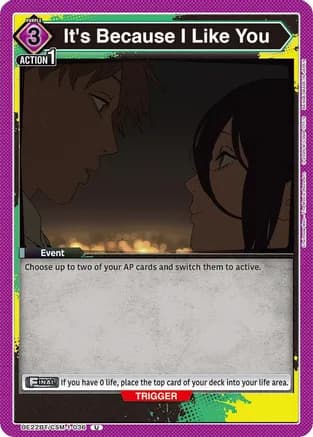 It's Because I Like You — UE22BT: CHAINSAW MAN
