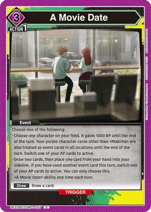 A Movie Date — UE22BT: CHAINSAW MAN