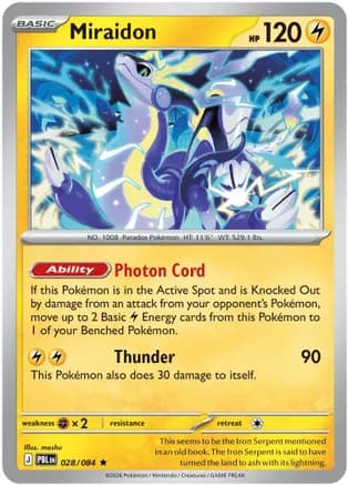 Miraidon - 028/084 (Non-Holo) — Deck Exclusives