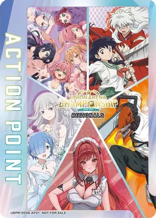 Action Point Card (AP21) (Regionals 26-27) — Union Arena Promotion Cards