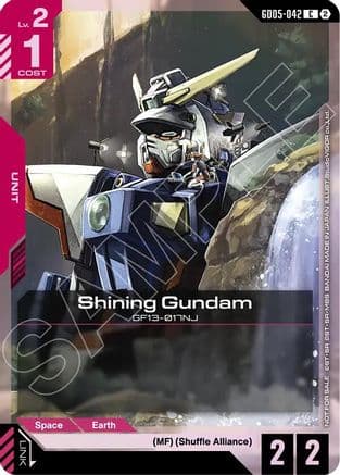 Shining Gundam (GD05 Release Event) — Gundam Promotional Cards