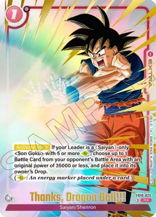 Thanks Dragon Ball!!! (Limited Pack 26-27 WAVE2) — Tournament and Championship Promos