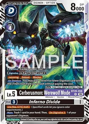 Cerberusmon: Werewolf Mode // Inferno Divide — Timeless Bonds