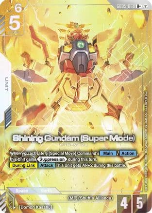Shining Gundam (Super Mode) (R+) — Freedom Ascension