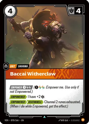 Baccai Witherclaw — Vendetta