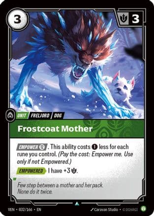 Frostcoat Mother — Vendetta Riftbound: League of Legends TCG card by Caravan Studio
