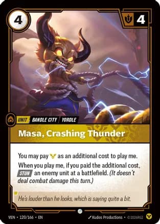 Masa, Crashing Thunder — Vendetta