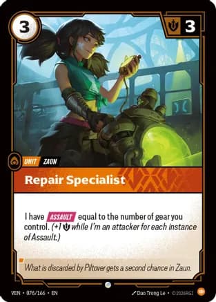 Repair Specialist — Vendetta