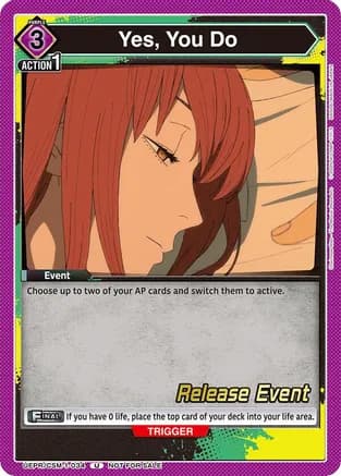 Yes, You Do — UE22BT: CHAINSAW MAN Release Event