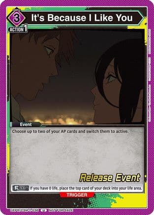 It's Because I Like You — Union Arena card