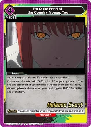 I'm Quite Fond of the Country Mouse, Too — UE22BT: CHAINSAW MAN Release Event
