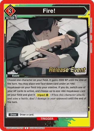 Fire! — UE22BT: CHAINSAW MAN Release Event