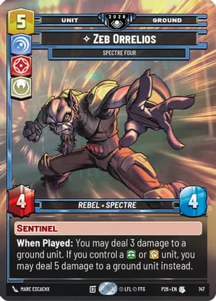 Zeb Orellios - Spectre Four (Prize Wall) — Galactic Championship 2026