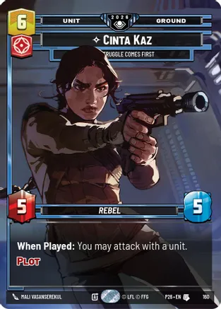 Cinta Kaz - The Struggle Comes First (Prize Wall) (Foil) — Galactic Championship 2026