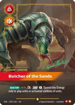 Renekton, Butcher of the Sands (Signature) — Vendetta