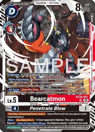 Bearcatmon // Penetrate Blow — Timeless Bonds
