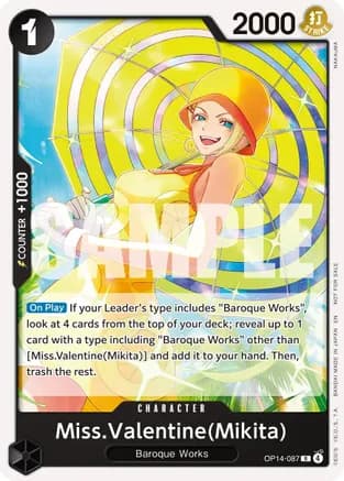 Miss.Valentine(Mikita) (Tournament Pack 2026 Vol. 3) — One Piece Promotion Cards