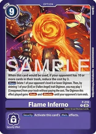 Flame Inferno — Limited Card Pack -Final Crest-