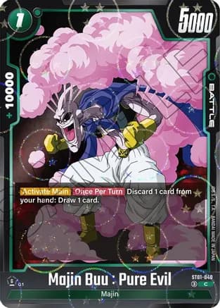 Majin Buu : Pure Evil - ST01-040 (Dragon Ball Pattern) — Story Booster 01