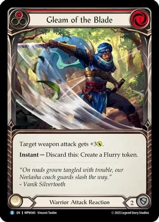 Gleam of the Blade (Red) — Mastery Pack Warrior