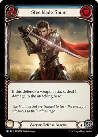 Steelblade Shunt (Blue) — Mastery Pack Warrior