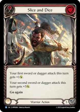 Slice and Dice (Red) — Mastery Pack Warrior