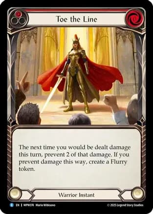 Toe the Line (Red) — Mastery Pack Warrior