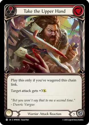 Take the Upper Hand (Red) — Mastery Pack Warrior