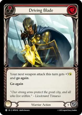 Driving Blade (Red) — Mastery Pack Warrior