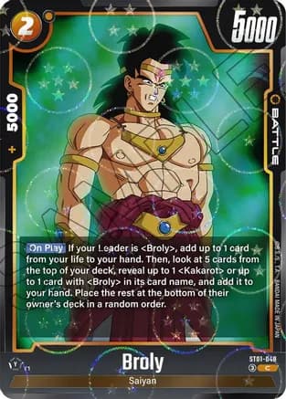 Broly - ST01-048 (Dragon Ball Pattern) — Story Booster 01