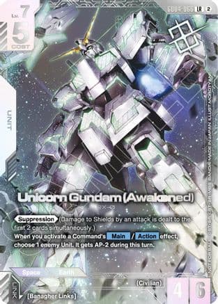 Unicorn Gundam (Awakened) (Newtype Challenge 2026 Mission 4) — Gundam Promotional Cards
