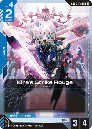 Kira's Strike Rouge (Event Pack 02) — Gundam Promotional Cards